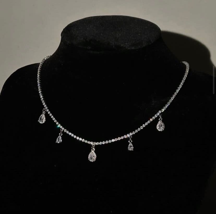 Crystal Teardrop Necklace